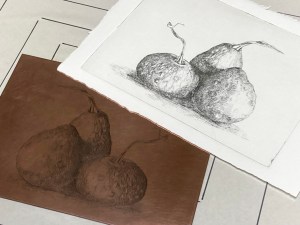 etching on copper plate
